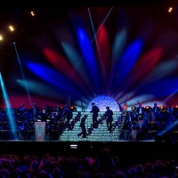 Blue performs during a concert on the 70th anniversary of VE Day at Horse Guards Parade on May 9, 2015 in London, England.