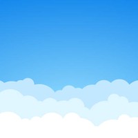 blue sky and clouds seamless vector background. - travel stock illustrations