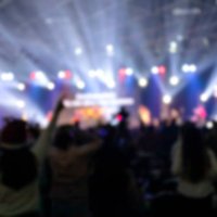 blurred lights at the studio stage a music concert - concert stock pictures, royalty-free photos & images