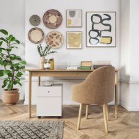 bohemian home office interior - 3d render - home decoration stock pictures, royalty-free photos & images