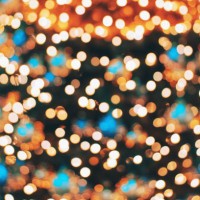 bokeh image of christmas tree. blurred background made with decorated fir tree. - home decoration stock-fotos und bilder