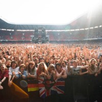 Bon Jovi in Concert, These Days Tour, National Stadium, Cardiff Arms Park, Cardiff, Wales, Wednesday 21st June 1995.