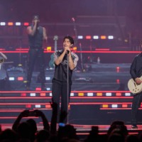 Boston, MA From left, Nick, Kevin and Joe Jonas perform in concert as The Jonas Brothers at TD Garden.
