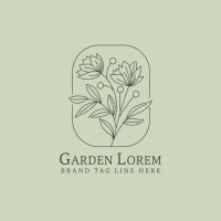 botanical organic minimalistic emblem with plant elements - fashion stock illustrations