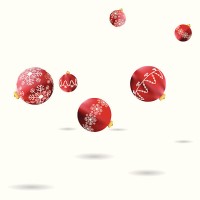 bouncing baubles - home decoration stock illustrations