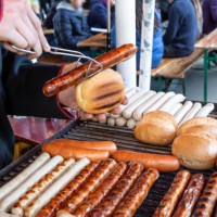 bratwurst - junk food stock pictures, royalty-free photos & images