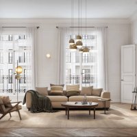 bright living room with fireplace and scandinavian design - home decoration stock pictures, royalty-free photos & images