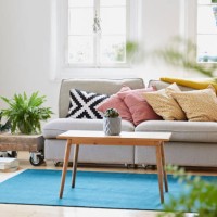 bright modern living room in an old country house - home decoration stock pictures, royalty-free photos & images