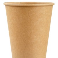 brown color paper drink glass disposable isolated on white background, clipping path - junk food stock pictures, royalty-free photos & images