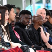 Bukayo Saka attends the Burberry show during London Fashion Week September 2023 on September 18, 2023 in London, England.