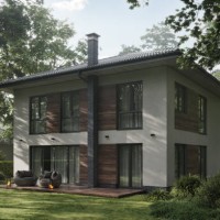 bungalow surrounded by trees on a summer day in 3d render - garden decoration stock pictures, royalty-free photos & images