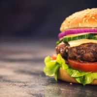 burger for 4th of july - food stock pictures, royalty-free photos & images
