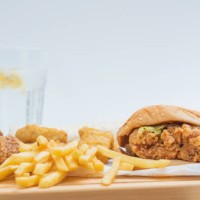 burger fries chicken wraps - junk food stock pictures, royalty-free photos & images