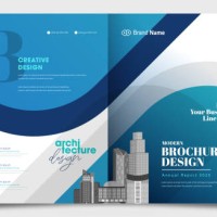 business brochure blue template - fashion stock illustrations