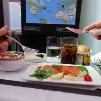 business class meal on airplane - food stock pictures, royalty-free photos & images