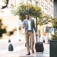 businessman entering in hotel - travel stock pictures, royalty-free photos & images