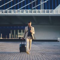 businessman on business trip in spain - travel stock pictures, royalty-free photos & images