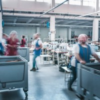 busy day in textile factory - fashion stock pictures, royalty-free photos & images