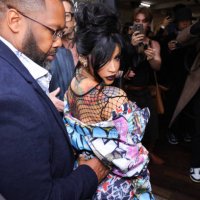 Cardi B attends the Vivienne Westwood Paris Womenswear Spring-Summer 2025 show as part of Paris Fashion Week on September 28, 2024 in Paris, France.