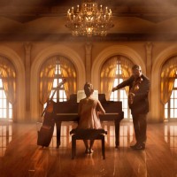 caucasian musicians playing piano and violin - concert stock pictures, royalty-free photos & images