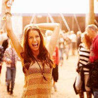 caught up in the festivities - concert stock pictures, royalty-free photos & images