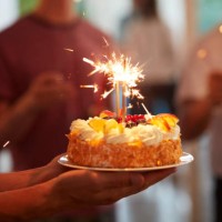 celebrating birthday. summer garden party - garden decoration stock pictures, royalty-free photos & images