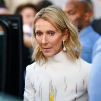 Celine Dion is seen, outside Valentino, during Paris Fashion Week Haute Couture Fall/Winter 2019/20, on July 03, 2019 in Paris, France.