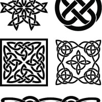 celtic knots - fashion stock illustrations