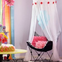 chair in bright girls room - home decoration stock pictures, royalty-free photos & images