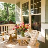 chairs and flowers on home front porch. - home decoration stock pictures, royalty-free photos & images