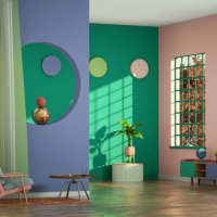 chalet in mid-century style - home decoration stock pictures, royalty-free photos & images
