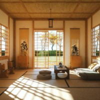 chambre japonaise traditionnelle - home decoration photos et images de collection