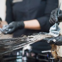 changing hair color - hairstyle stock pictures, royalty-free photos & images