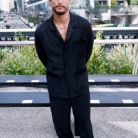 Charles Melton attends the Coach fashion show during the September 2024 New York Fashion Week on September 09, 2024 in New York City.
