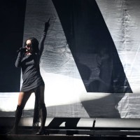 Charli XCX performs at the H&M&LONDON musical event to kick off London Fashion Week at Copperbox on September 12, 2024 in London, England.