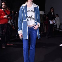 Chiara Ferragni attends the Costume National show during the Milan Fashion Week Autumn/Winter 2015 on February 26, 2015 in Milan, Italy.