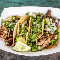 chicken tacos in plasticfree package - junk food stock pictures, royalty-free photos & images