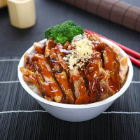 chicken teriyaki bowl - junk food stock pictures, royalty-free photos & images