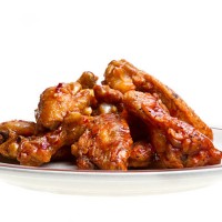 chicken wings isolated on white - junk food stock pictures, royalty-free photos & images