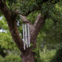 chimes - garden decoration stock pictures, royalty-free photos & images