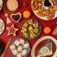 chinese new year festival table traditional lunar new year food,romania - food stock pictures, royalty-free photos & images