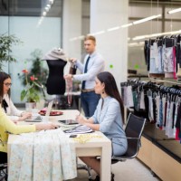 choosing from textiile pattern - fashion stock pictures, royalty-free photos & images