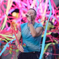 Chris Martin of Coldplay performs on NBC's 