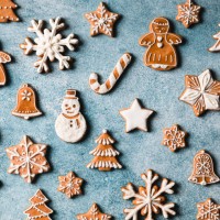 christmas cookies flat lay - home decoration stock pictures, royalty-free photos & images