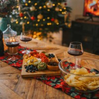 christmas day appetizer plate cheese board food and drink in living room - home decoration stock pictures, royalty-free photos & images