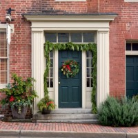 christmas decorations front porch home - home decoration stock pictures, royalty-free photos & images