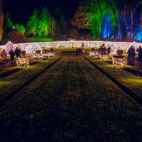 christmas garden berlin - garden decoration stock pictures, royalty-free photos & images