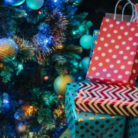 christmas gift well prepare from them for celebrate christmas party at roof top of house - garden decoration stock pictures, royalty-free photos & images