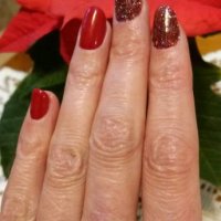 christmas inspired nail designs - nails art stock pictures, royalty-free photos & images