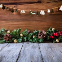 christmas lights and decoration with presents making a frame with copy space. christmas themes. - home decoration stock pictures, royalty-free photos & images